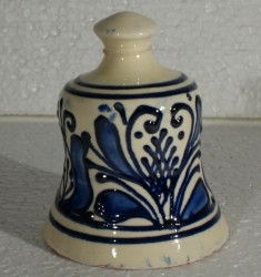 Clopoțel ceramic albastru Transilvania