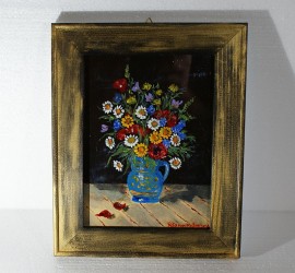 Flori de Primavara in vas de lut 