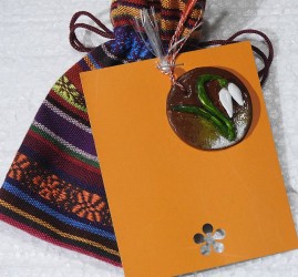 Ghiocel în saculeț rustic mărțișor