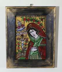 Icoana pe sticla Maica Indurerata