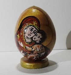 Ou pictat icoana Maica Domnului cu Pruncul