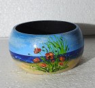 Brățară pictată peisaj marin, Unicat