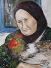 Bunica Ioana, pictură ulei pe panză