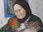 Bunica Ioana, pictură ulei pe panză