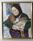 Bunica Ioana, pictură ulei pe panză