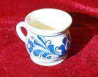 Cana ceramica traditionala Transilvania 200 ml (albastru)