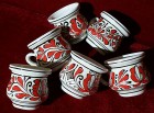 Cana traditionala ceramica Transilvania, 220 ml (rosu)