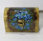 Caseta pictata flori de Nu-ma-uita