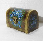 Caseta pictata flori de Nu-ma-uita