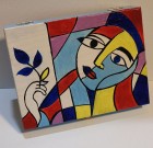 Casetă decorativă handmade „Inspirație Picasso”