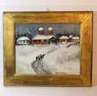 Colindători spre biserică Transilvania