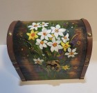 Cufar unicat Narcise, 16x11x13 cm pictat manual