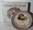 Farfurie din ceramică 25 cm. Cocoșul de Hurez