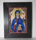 Icoană pe sticlă Sfânta Cuvioasă Parascheva (30x40 cm) – Pictată manual