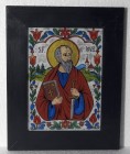 Icoană Sfântul Apostol Pavel pictată pe sticlă – 31 × 40 cm