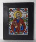 Icoană Sfântul Apostol Pavel pictată pe sticlă – 31 × 40 cm