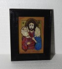 Iisus, păstorul cel bun, icoana sticla