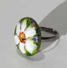 Inel pictat manual, narcisă UNICAT