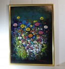 Liniștea florilor înainte de furtună 53x73 cm