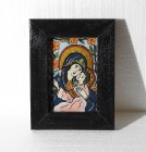 Maica Domnului cu Pruncul, icoana pe sticla