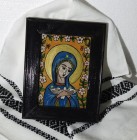 Maica Domnului și Duhul Sfânt, pictura pe sticlă