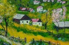 Sat de munte romanesc, pictura autentica