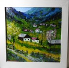Sat de munte romanesc, pictura autentica