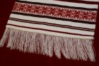 Servet traditional Transilvania, 40x37 cm (alb,rosu,negru)