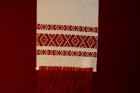 Servetel popular romanesc 40 x 19 cm (alb,rosu)