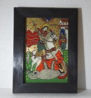 Sfantul Gheorghe - icoană pe sticlă